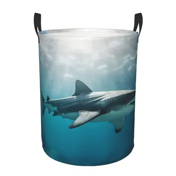 Складная корзина для грязного белья Shark Sea Storage Hamper Детский Органайзер для дома