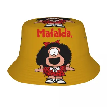 Шляпы-ведра Happy Mafalda Унисекс На заказ, летние Туристические Пляжные шляпы с комиксами 