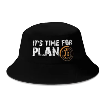 Новое Лето Пришло Время Для Plan B Bitcon Криптовалюта Панама для Женщин Мужчин Открытый Боб Рыбалка Рыбацкая Шляпа Boonie Hat