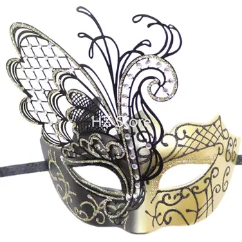 Таинственная Венецианская бабочка Леди Маскарадная маска для вечеринки в честь Хэллоуина, маска для бала на выпускной вечер, аксессуары для костюмов для бара
