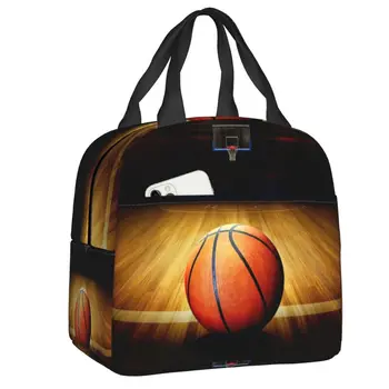 Баскетбольная изолированная сумка для ланча для школы, офиса, водонепроницаемый термоохладитель, коробка для бенто, женские Детские сумки-тоут, контейнеры для еды