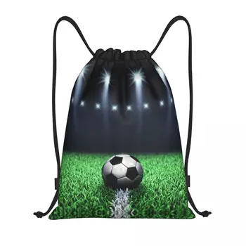 Рюкзак на шнурке с рисунком футбольного стадиона, спортивная спортивная сумка для женщин и мужчин, Сумка для футбольного мяча, сумка для покупок