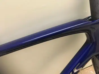 2023 новейший стиль велосипед карбоновая рама ud глянцевая UCI тайвань велосипед карбоновая рама T1100 bsa темно-синяя велосипедная рама 44-58 см